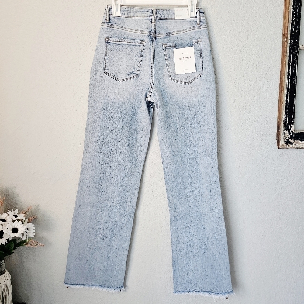 Vervet By Flying Monkey HR 90s Vintage Light Wash Wide Leg Jeans Dad Various NEW - Picture 15 of 15